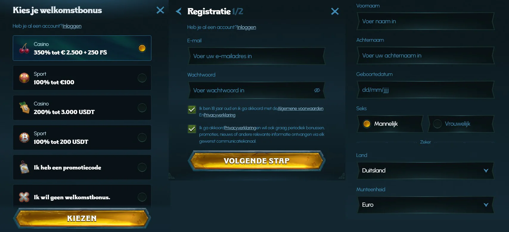 Ragnaro Casino Registratie en KYC
