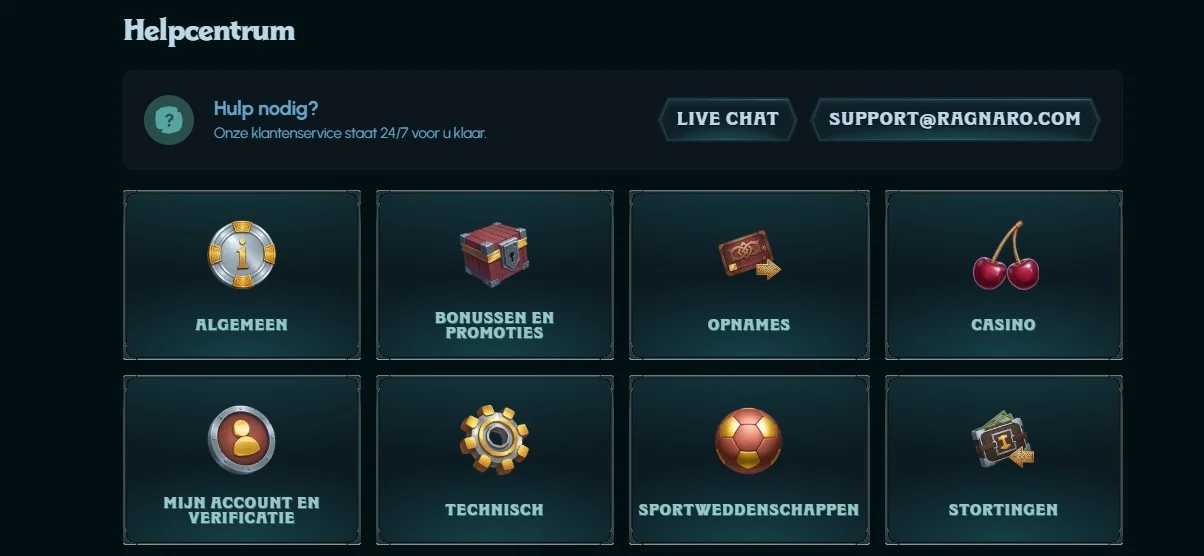 Ragnaro Casino Klantenservice